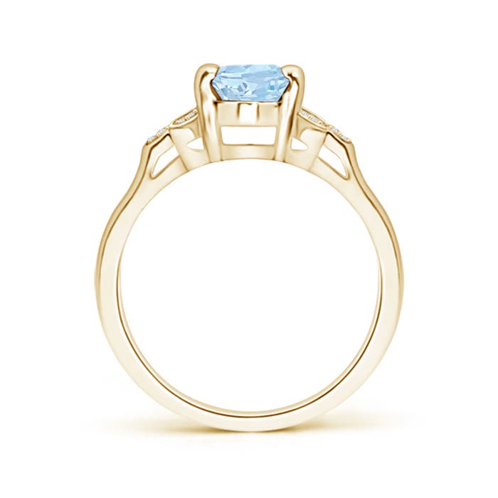 AA - Aquamarine / 1.12 CT / 14 KT Yellow Gold