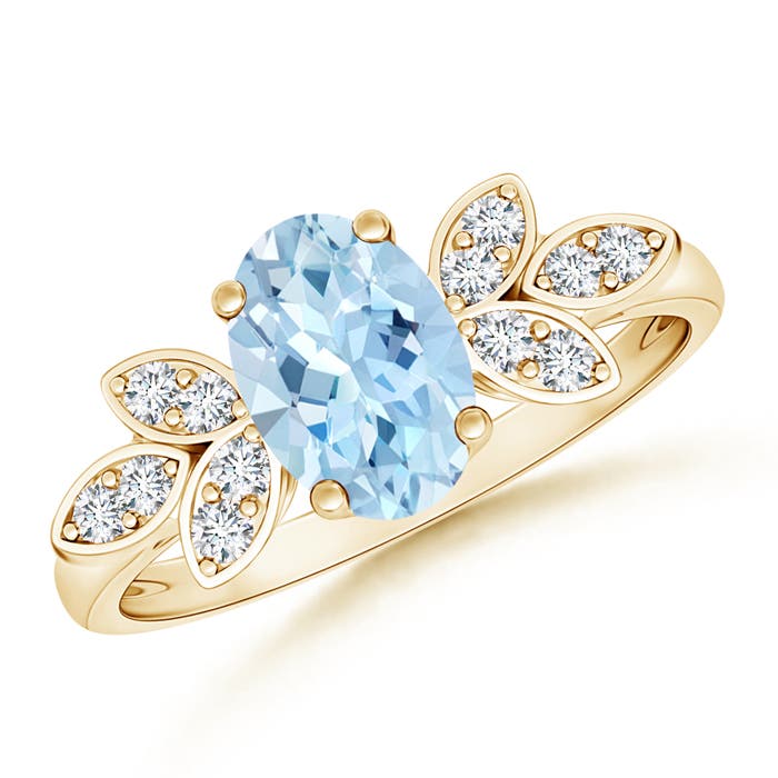 AAA - Aquamarine / 1.12 CT / 14 KT Yellow Gold