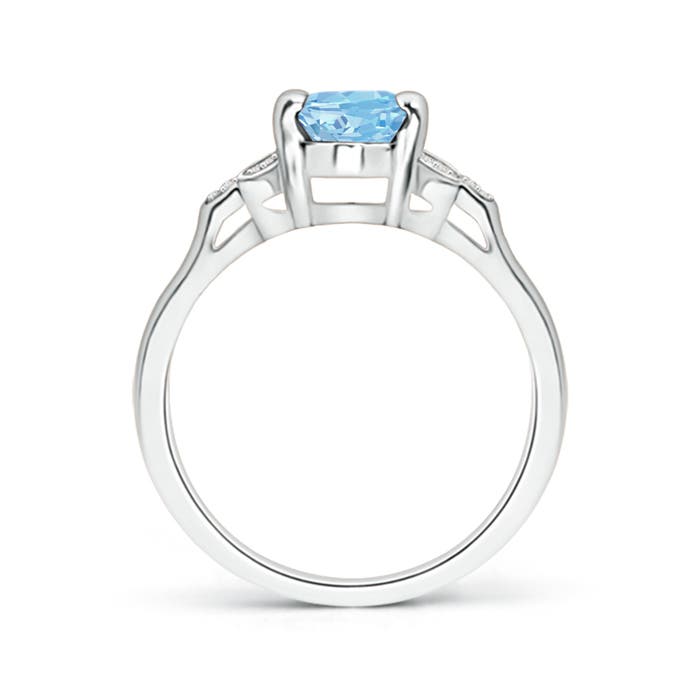 AAAA - Aquamarine / 1.12 CT / 14 KT White Gold