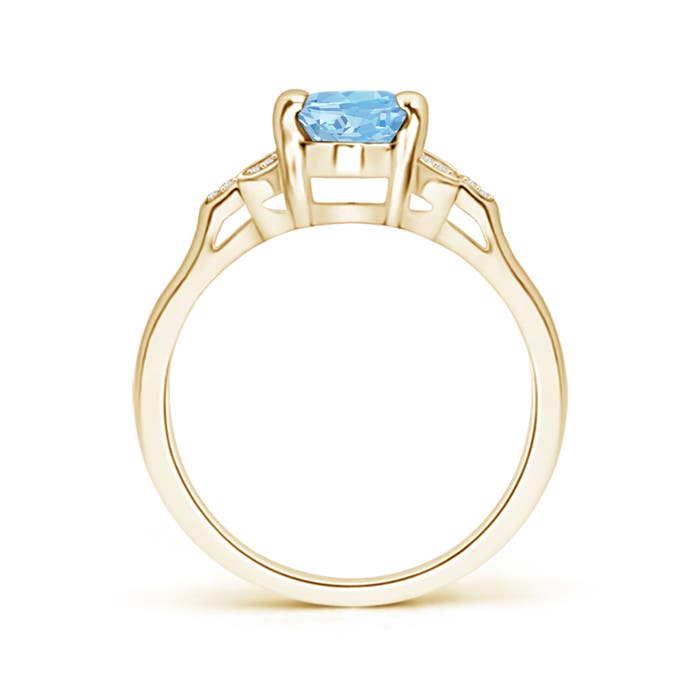 AAAA - Aquamarine / 1.12 CT / 14 KT Yellow Gold