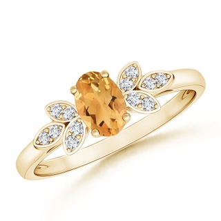 Oval A Citrine