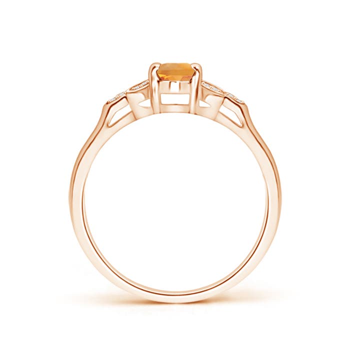 AA - Citrine / 0.46 CT / 14 KT Rose Gold