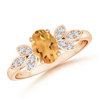 Oval A Citrine
