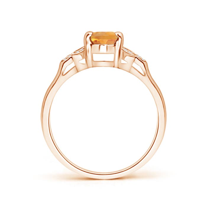 AA - Citrine / 0.85 CT / 14 KT Rose Gold