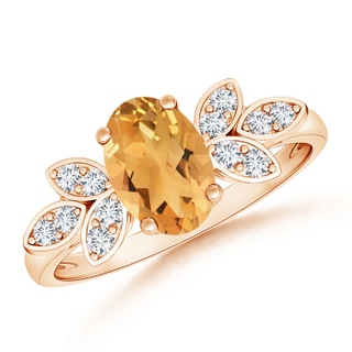 Oval A Citrine