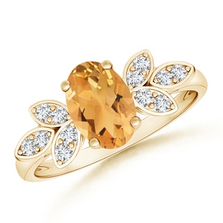 Oval A Citrine