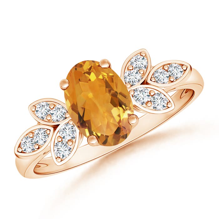 AA - Citrine / 1.22 CT / 14 KT Rose Gold