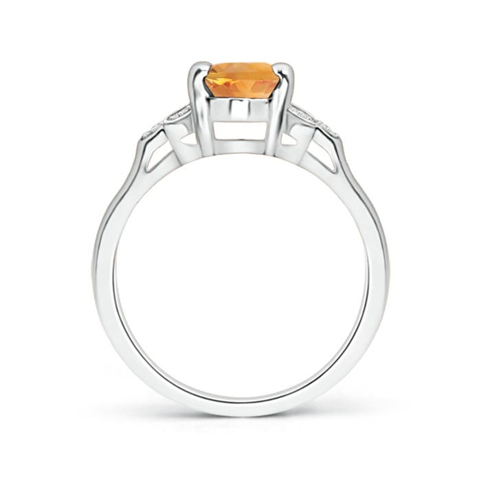 AA - Citrine / 1.22 CT / 14 KT White Gold