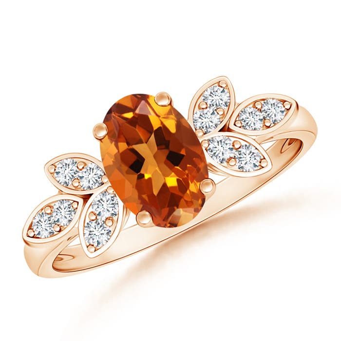 AAAA - Citrine / 1.22 CT / 14 KT Rose Gold