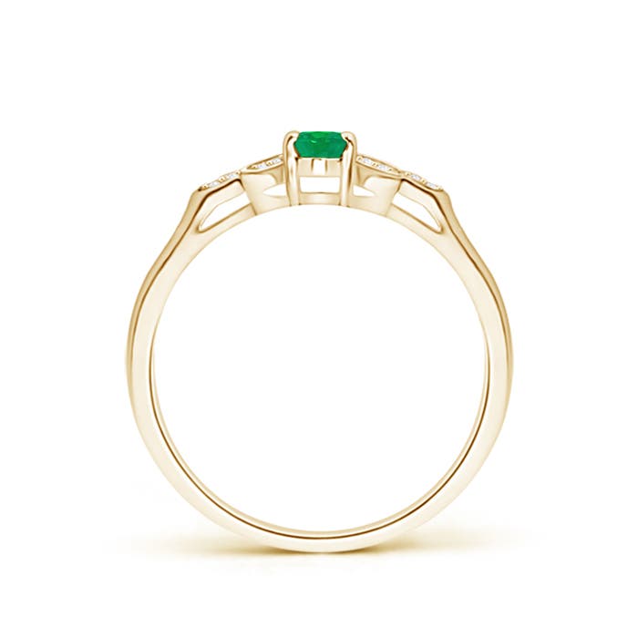 AA - Emerald / 0.26 CT / 14 KT Yellow Gold