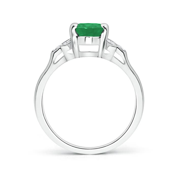 A - Emerald / 1.22 CT / 14 KT White Gold