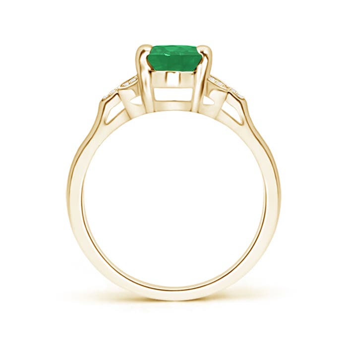 A - Emerald / 1.22 CT / 14 KT Yellow Gold