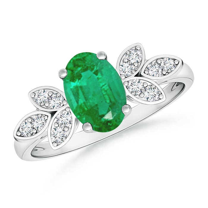 AA - Emerald / 1.22 CT / 14 KT White Gold