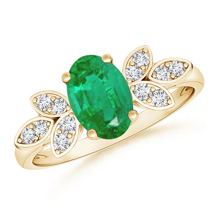 AA - Emerald / 1.22 CT / 14 KT Yellow Gold