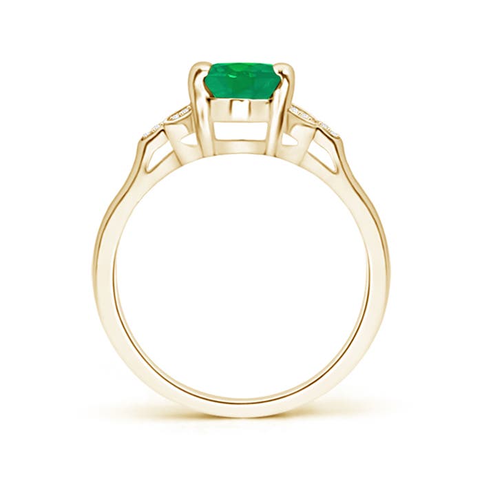 AA - Emerald / 1.22 CT / 14 KT Yellow Gold