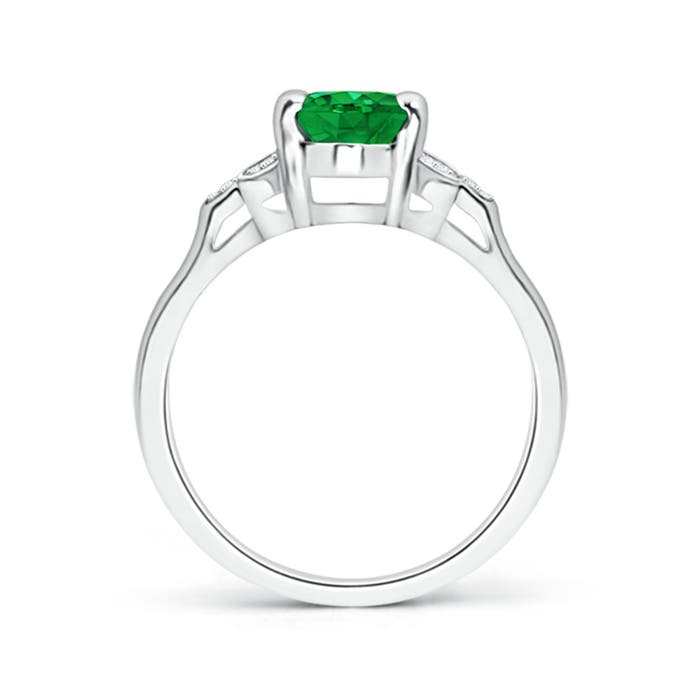 AAA - Emerald / 1.22 CT / 14 KT White Gold