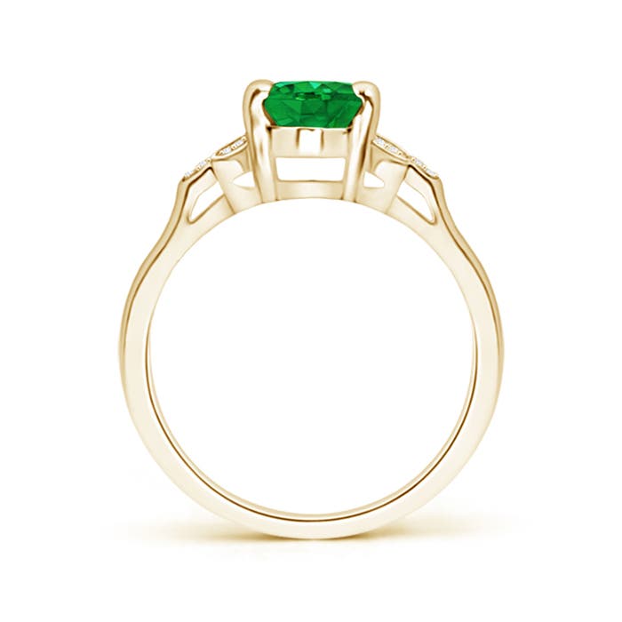 AAA - Emerald / 1.22 CT / 14 KT Yellow Gold