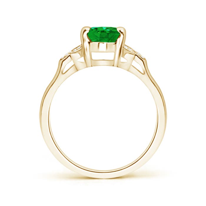 AAAA - Emerald / 1.22 CT / 14 KT Yellow Gold