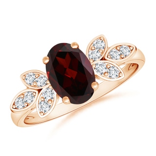 Oval A Garnet