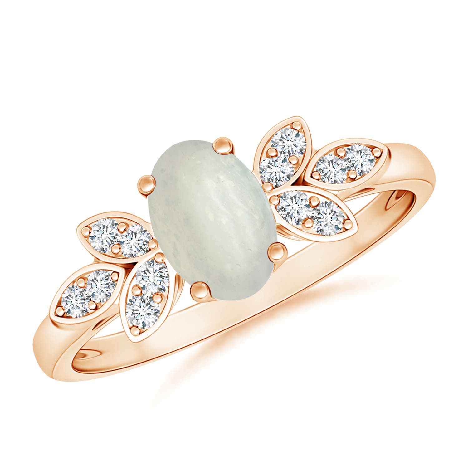 A - Moonstone / 0.78 CT / 14 KT Rose Gold