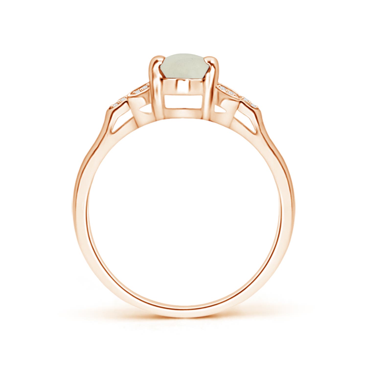 AA - Moonstone / 0.78 CT / 14 KT Rose Gold