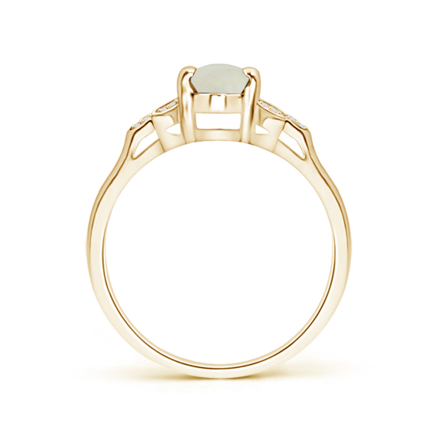 AA - Moonstone / 0.78 CT / 14 KT Yellow Gold