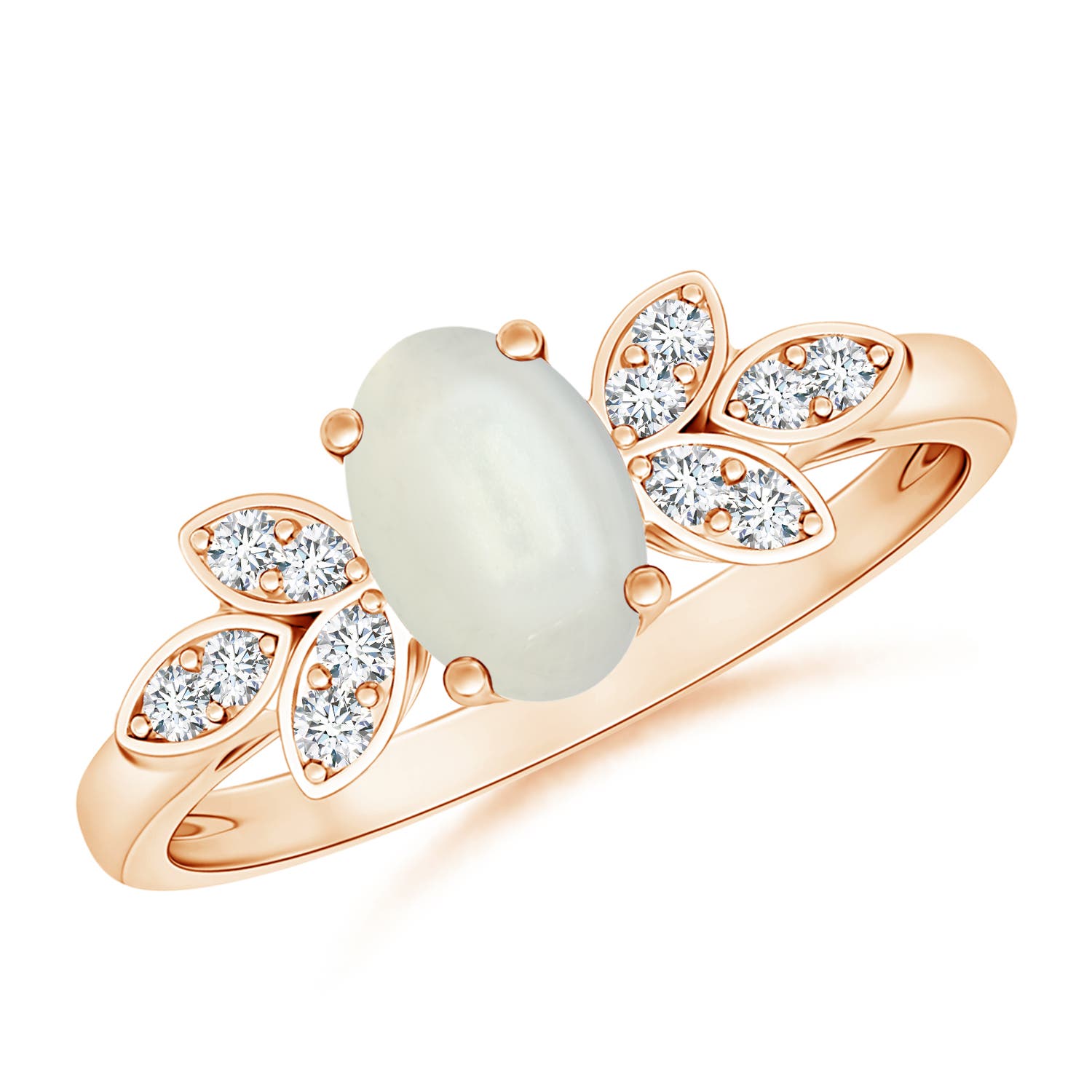 AAAA - Moonstone / 0.78 CT / 14 KT Rose Gold