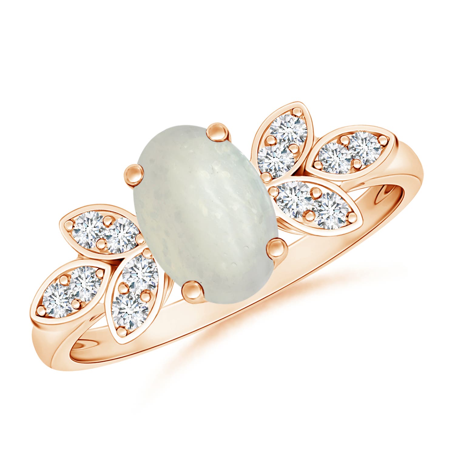 A - Moonstone / 1.22 CT / 14 KT Rose Gold