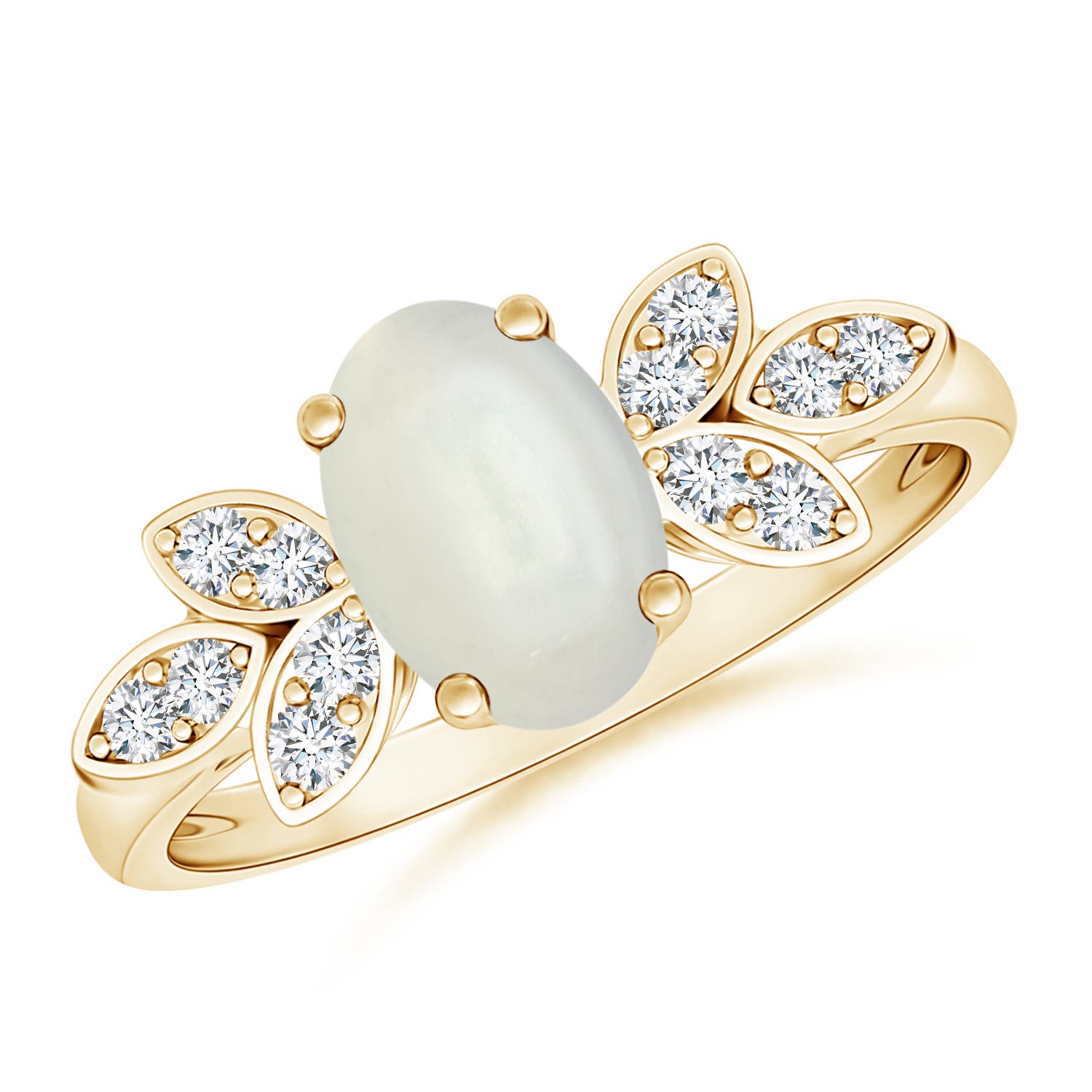 AAAA - Moonstone / 1.22 CT / 14 KT Yellow Gold