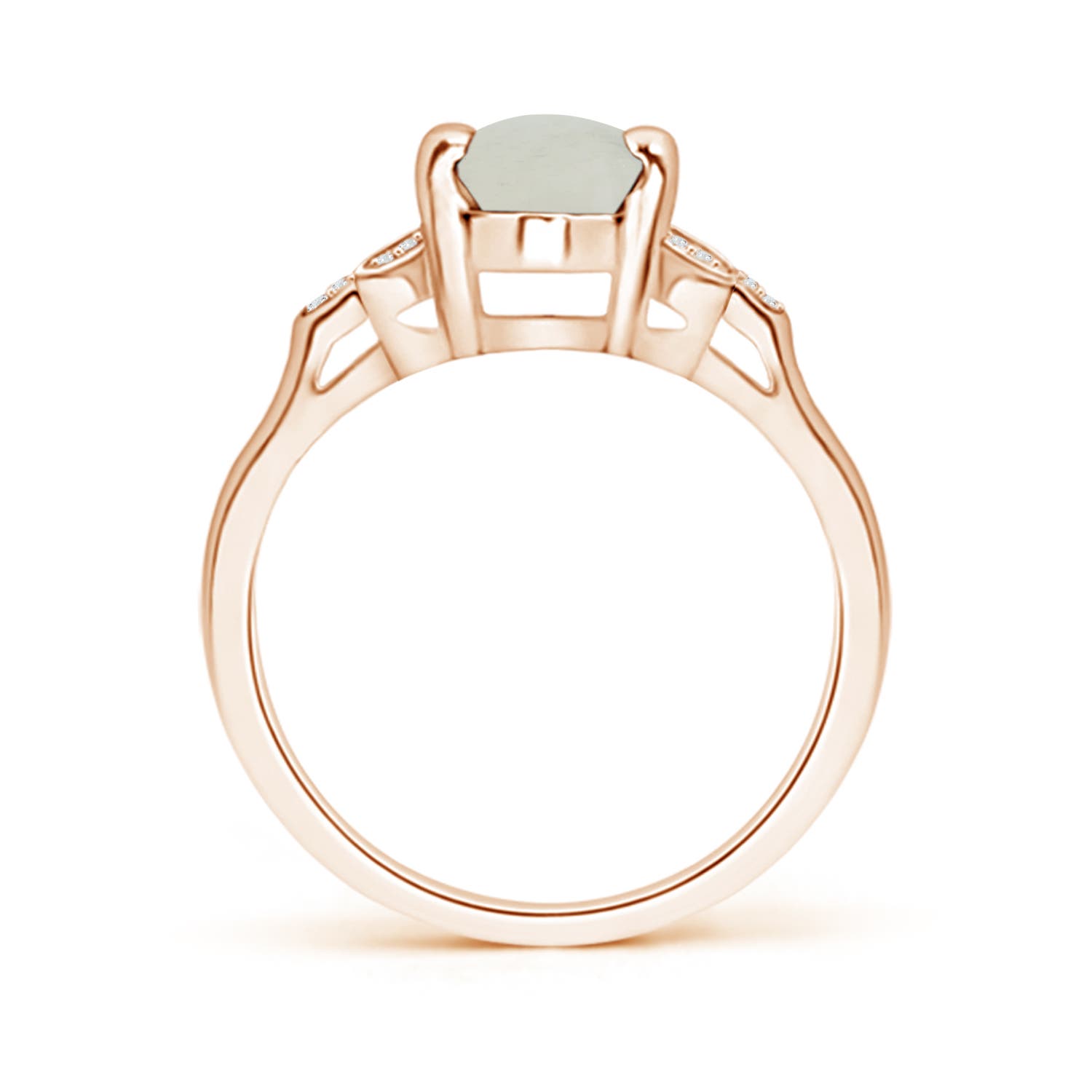 A - Moonstone / 1.84 CT / 14 KT Rose Gold