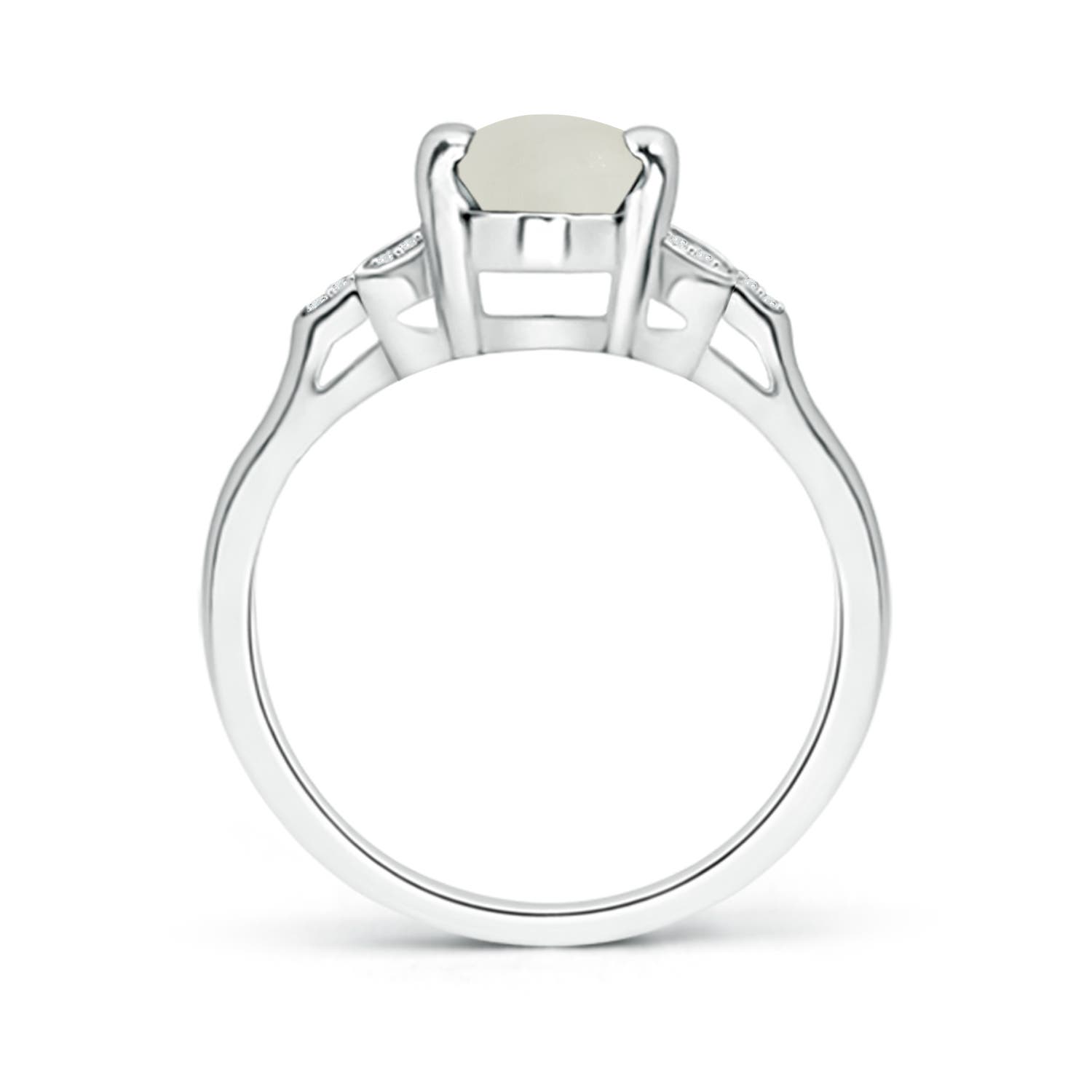 AAA - Moonstone / 1.84 CT / 14 KT White Gold