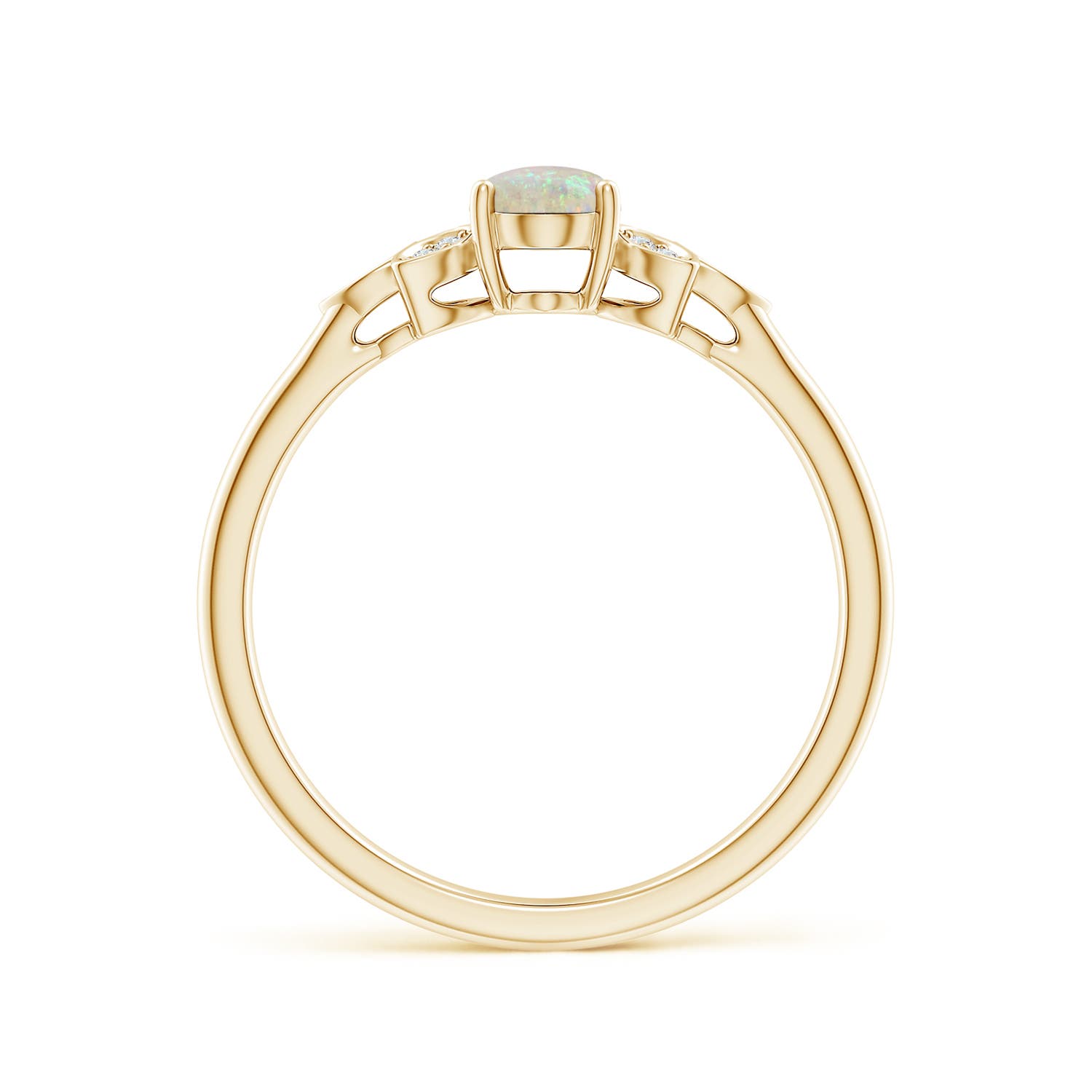 AAA - Opal / 0.34 CT / 14 KT Yellow Gold