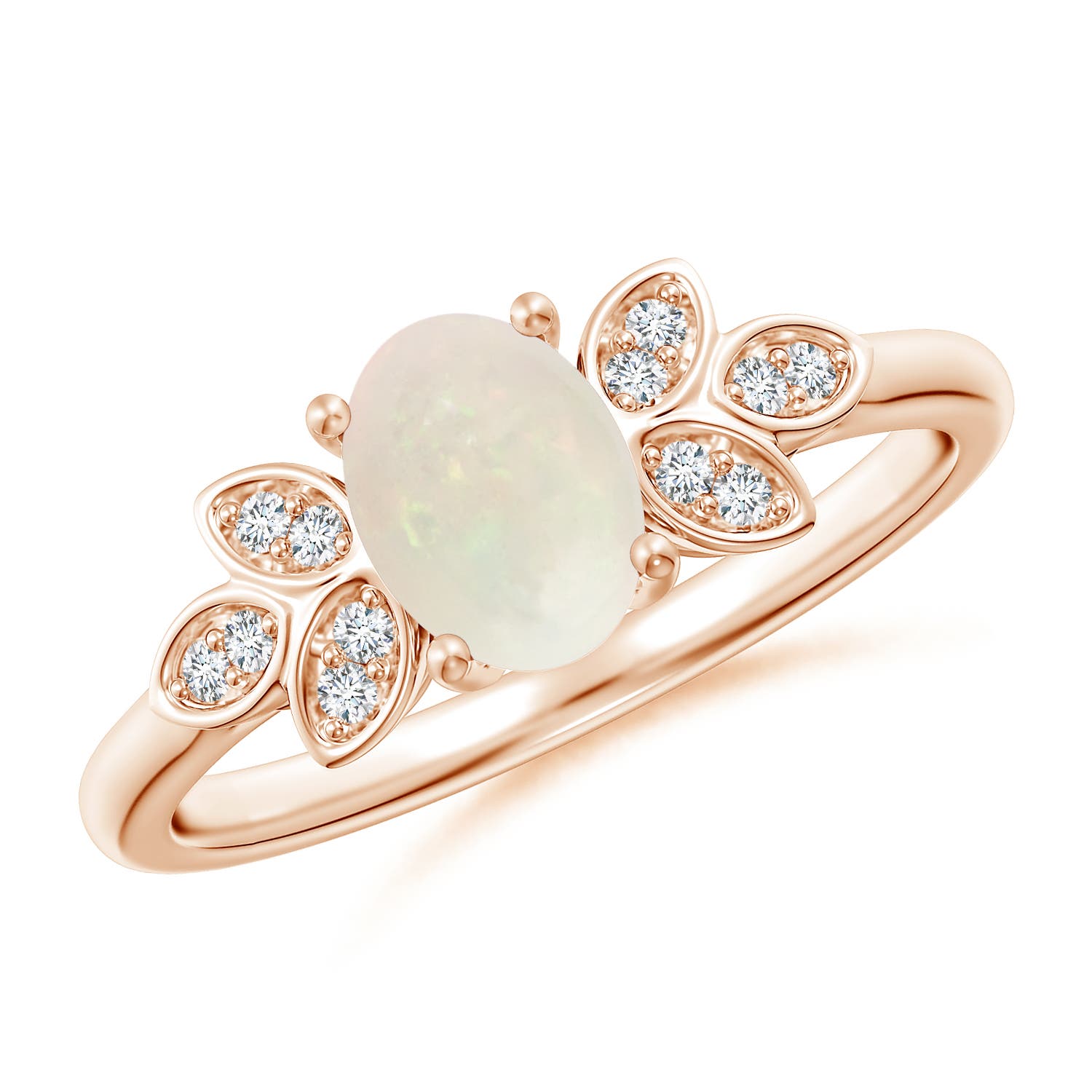 A - Opal / 0.55 CT / 14 KT Rose Gold