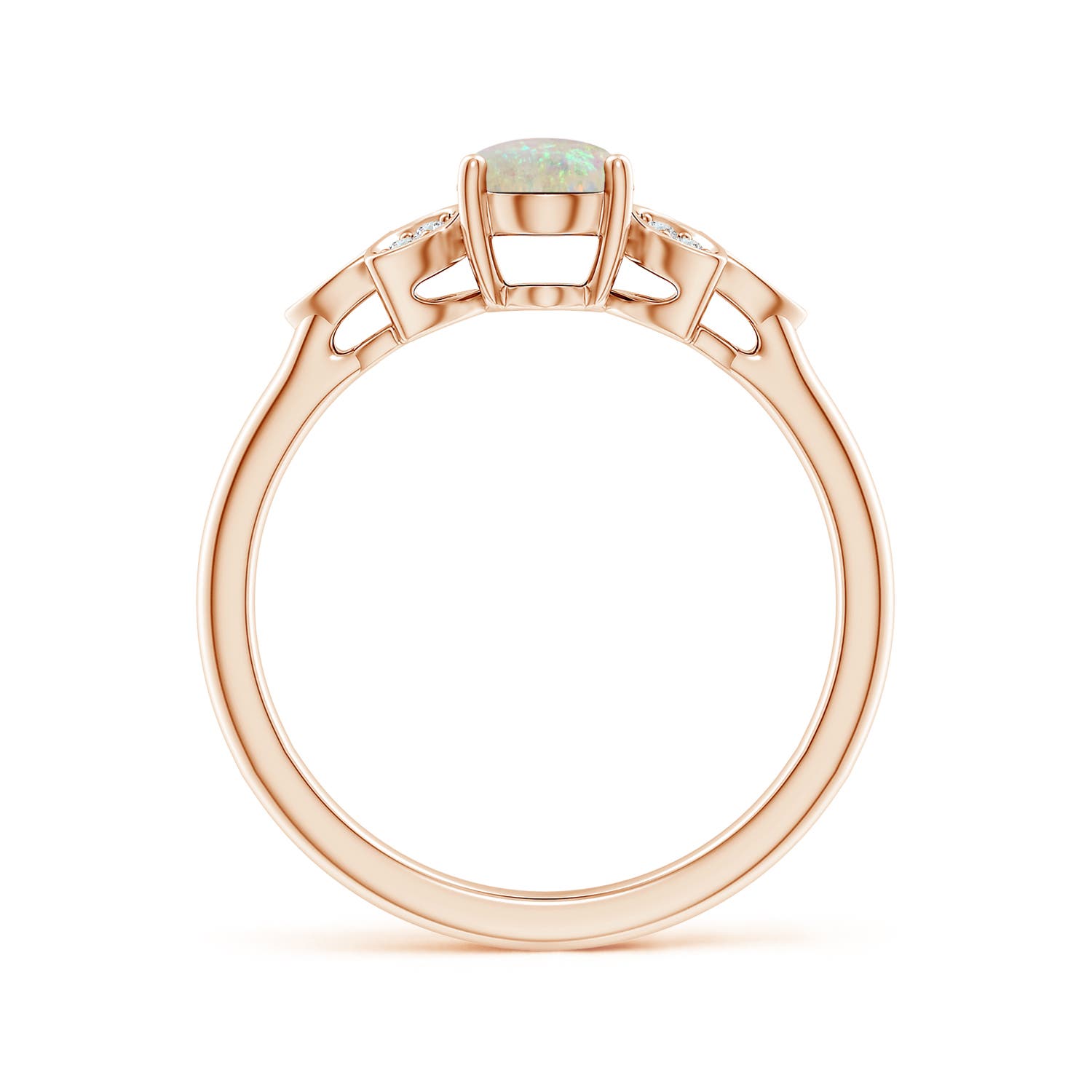 AAA - Opal / 0.55 CT / 14 KT Rose Gold