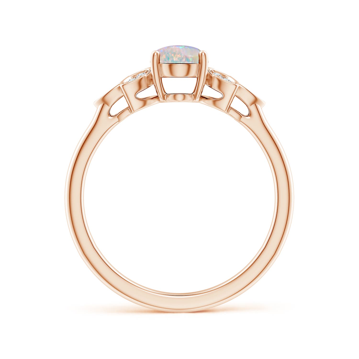 AAAA - Opal / 0.55 CT / 14 KT Rose Gold