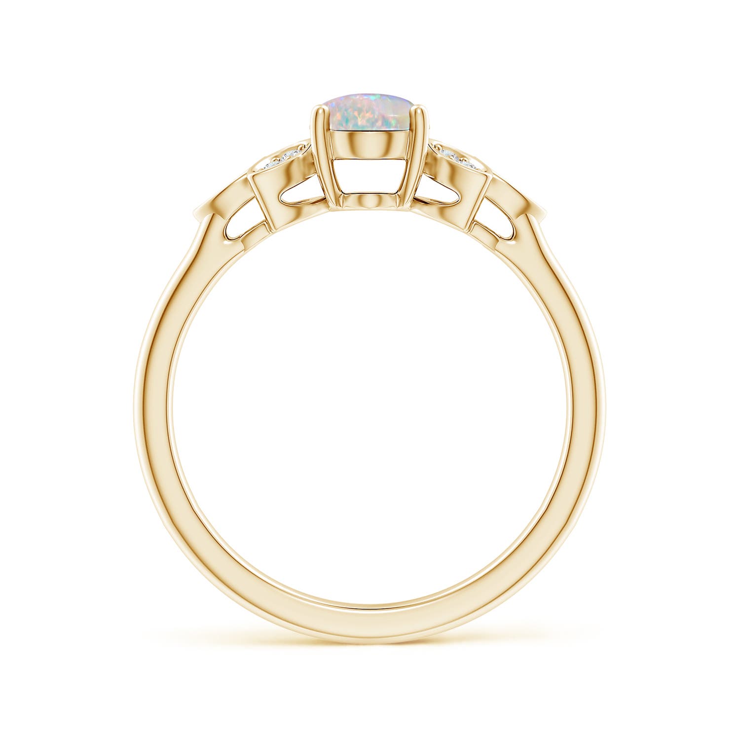 AAAA - Opal / 0.55 CT / 14 KT Yellow Gold