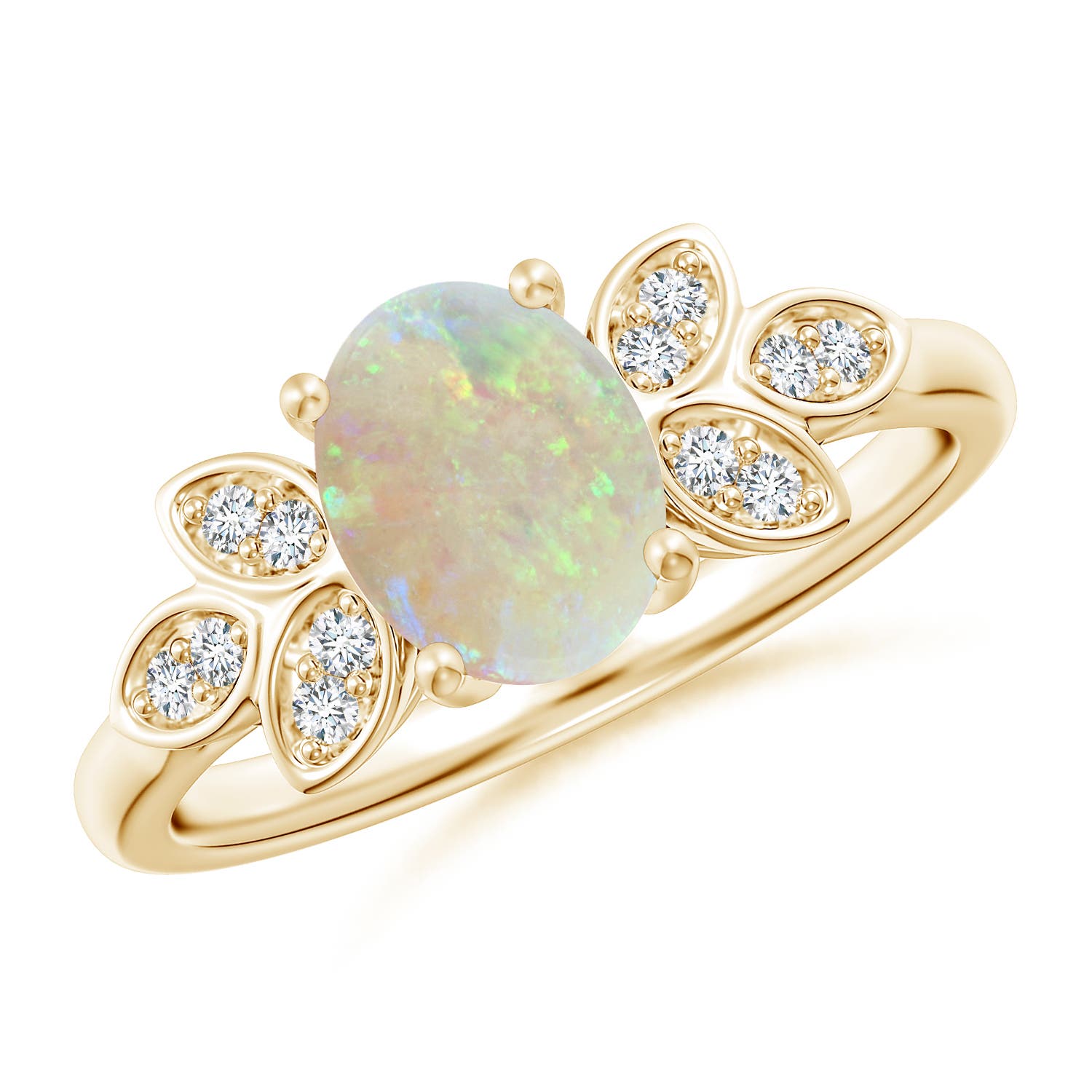 AAA - Opal / 0.92 CT / 14 KT Yellow Gold