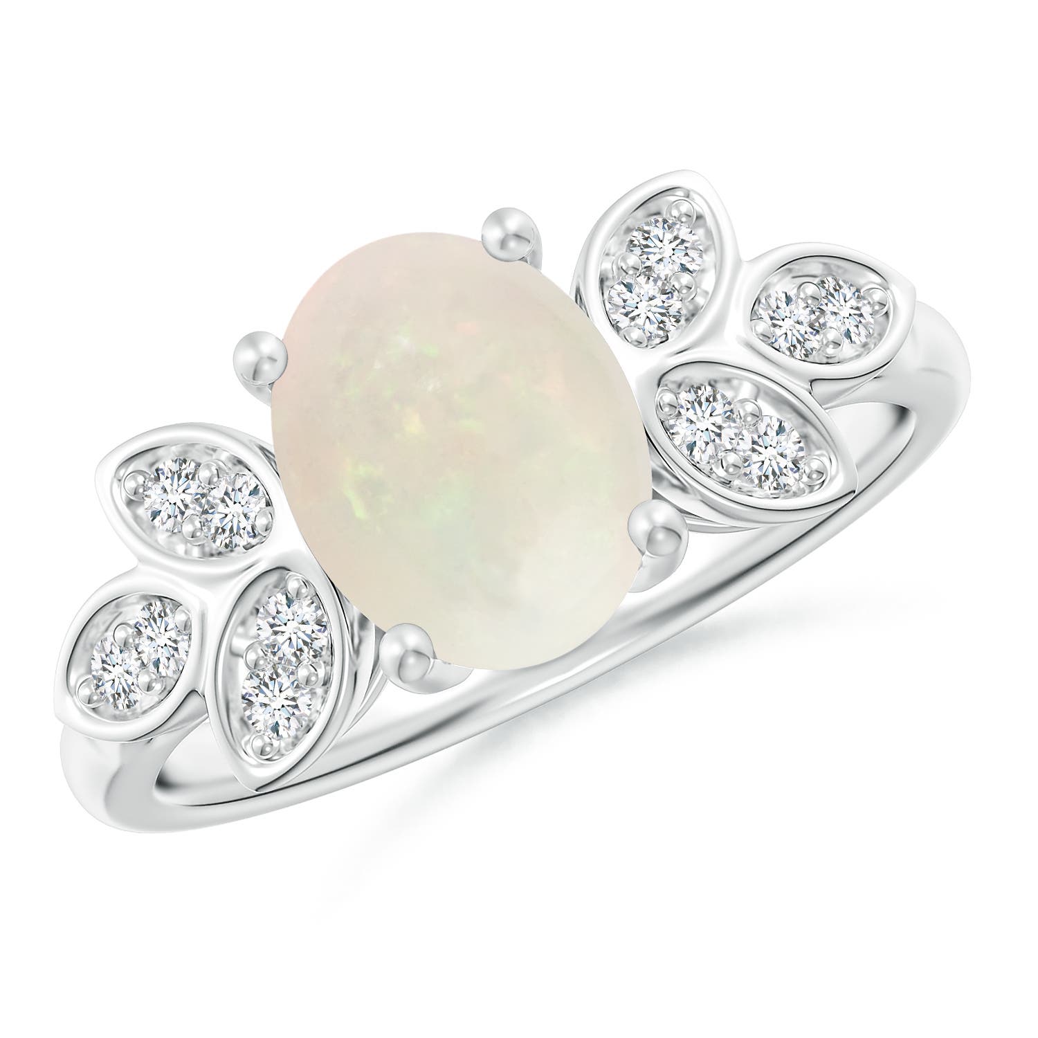 A - Opal / 1.24 CT / 14 KT White Gold