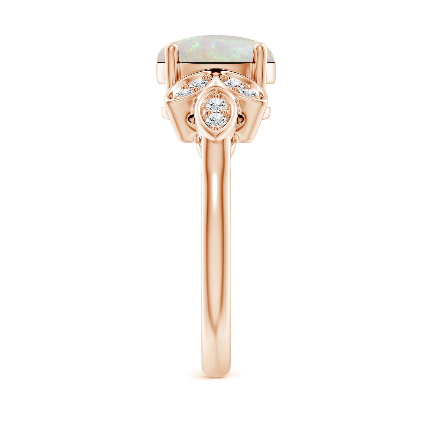 AA - Opal / 1.24 CT / 14 KT Rose Gold