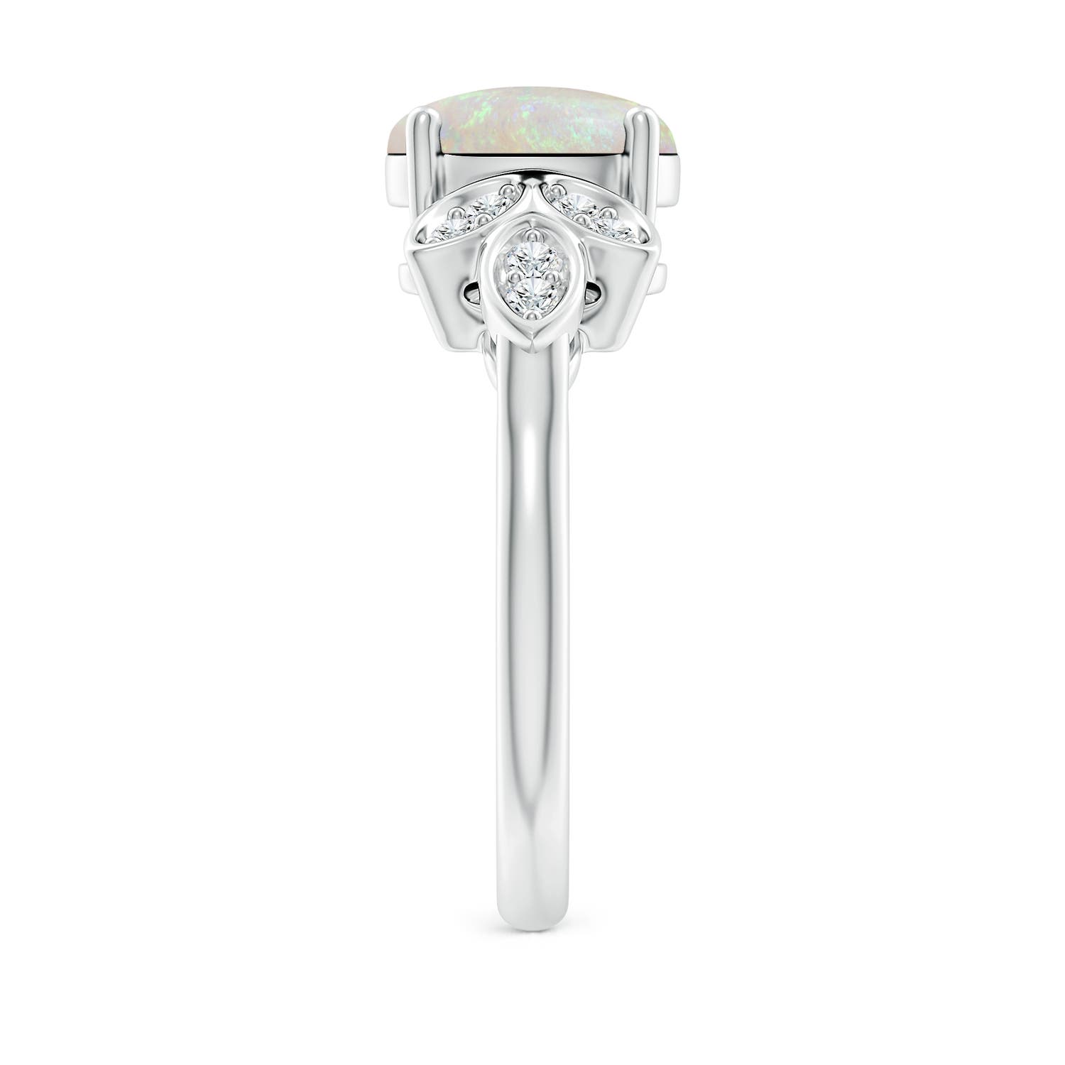 AA - Opal / 1.24 CT / 14 KT White Gold