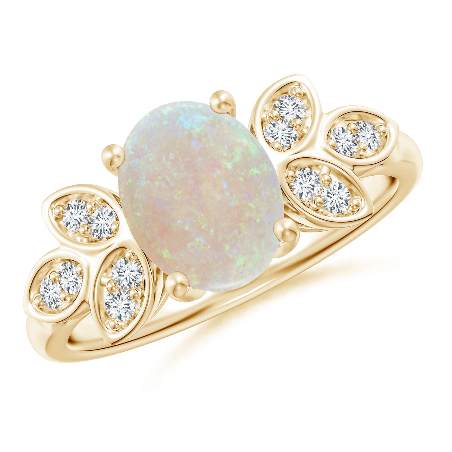 AA - Opal / 1.24 CT / 14 KT Yellow Gold