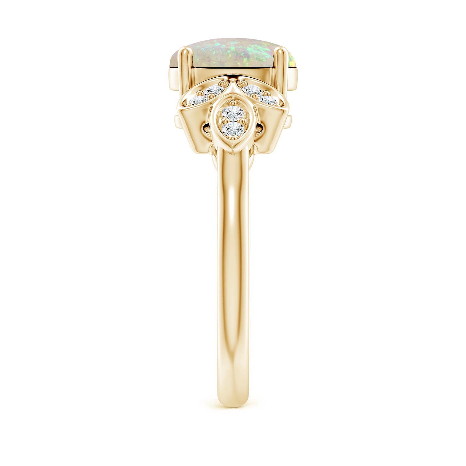 AAA - Opal / 1.24 CT / 14 KT Yellow Gold