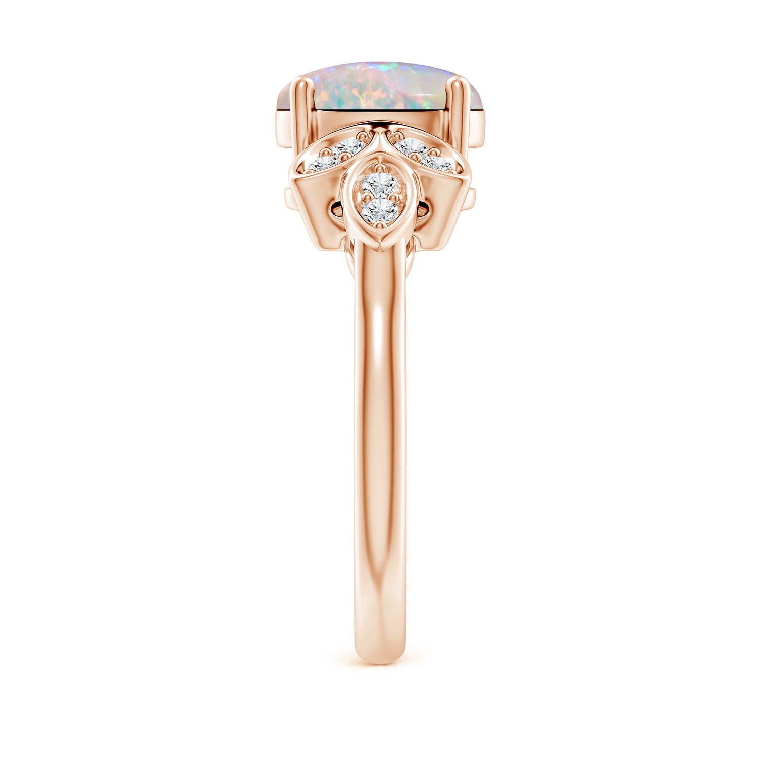 AAAA - Opal / 1.24 CT / 14 KT Rose Gold