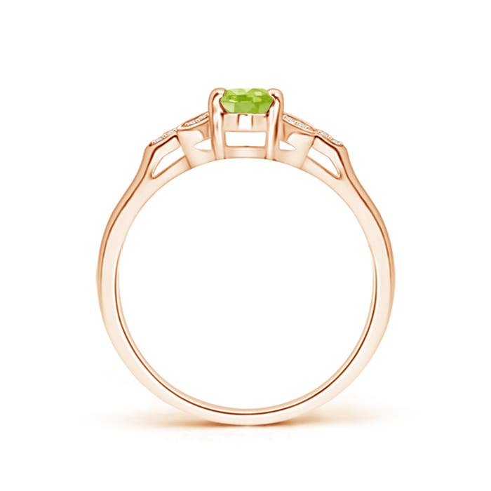 AA - Peridot / 0.54 CT / 14 KT Rose Gold