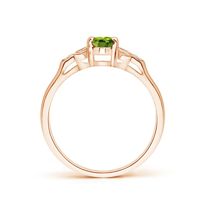 AAAA - Peridot / 0.54 CT / 14 KT Rose Gold