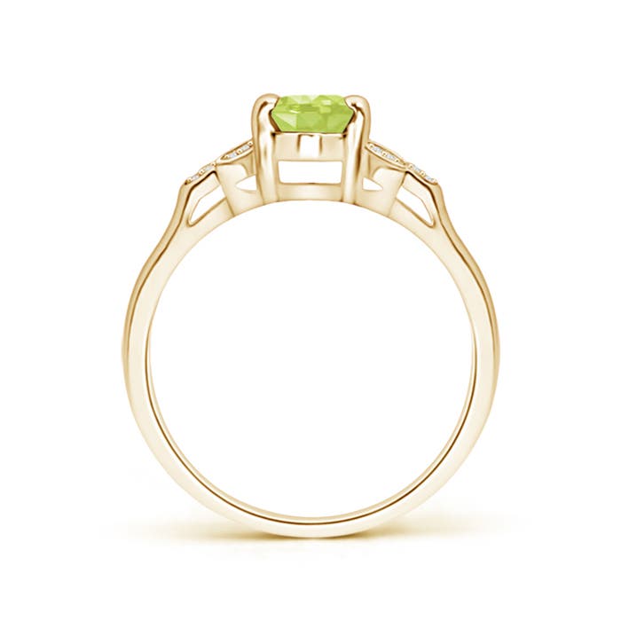 A - Peridot / 0.95 CT / 14 KT Yellow Gold