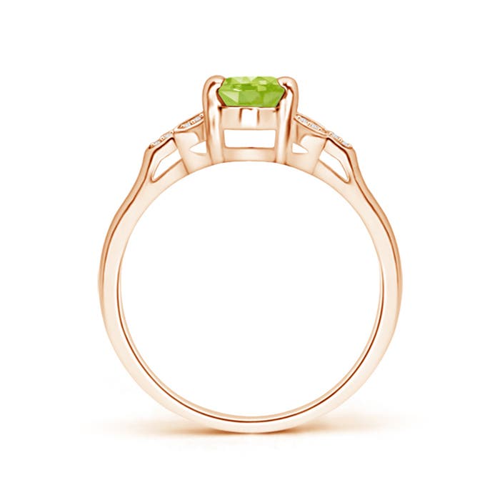 AA - Peridot / 0.95 CT / 14 KT Rose Gold