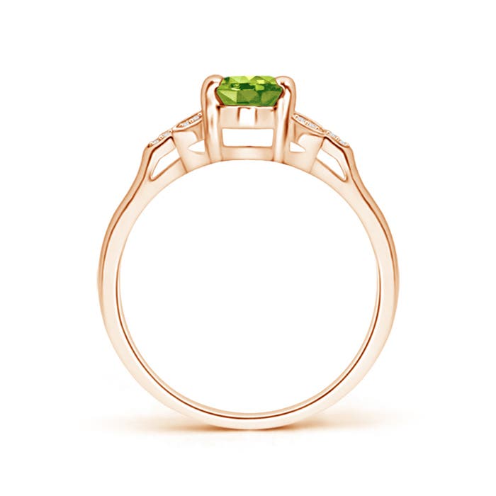 AAA - Peridot / 0.95 CT / 14 KT Rose Gold