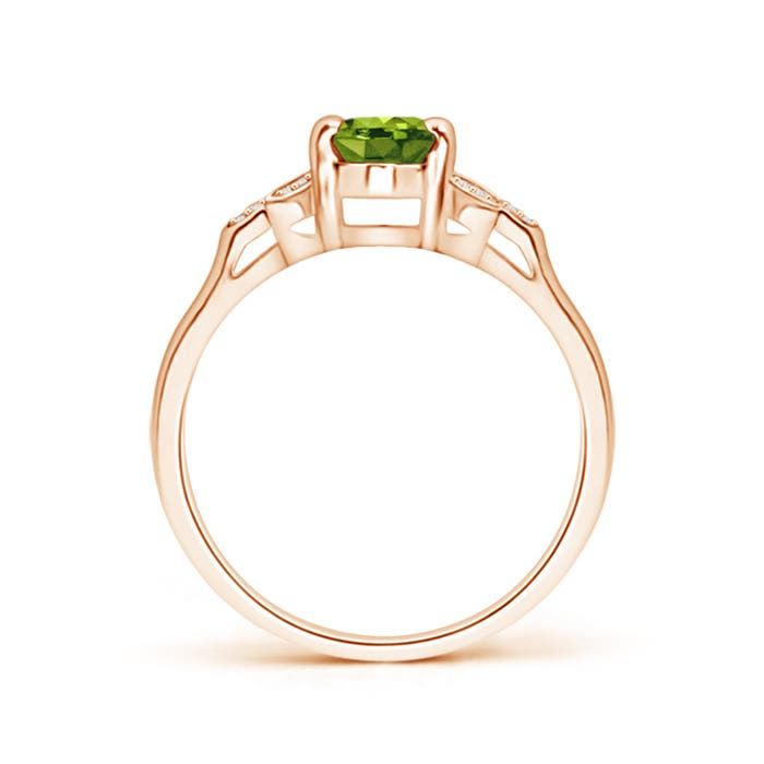 AAAA - Peridot / 0.95 CT / 14 KT Rose Gold