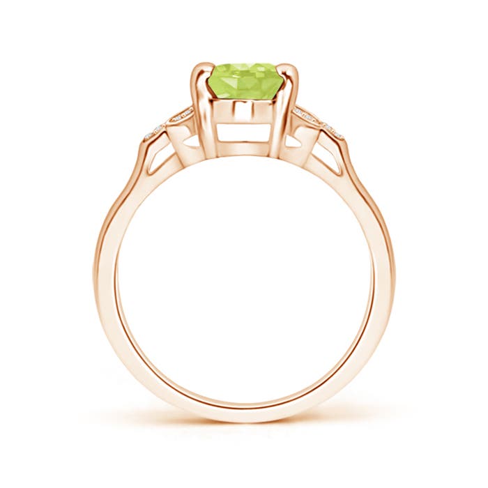 A - Peridot / 1.47 CT / 14 KT Rose Gold